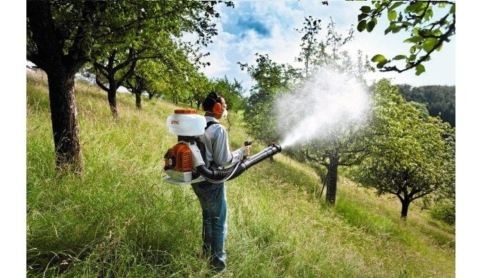 fumigar árboles frutales para no causar